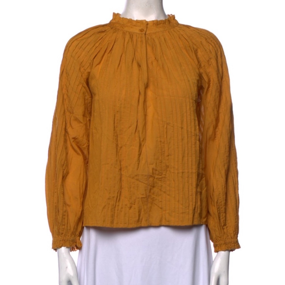 The Great mock neck prairie blouse